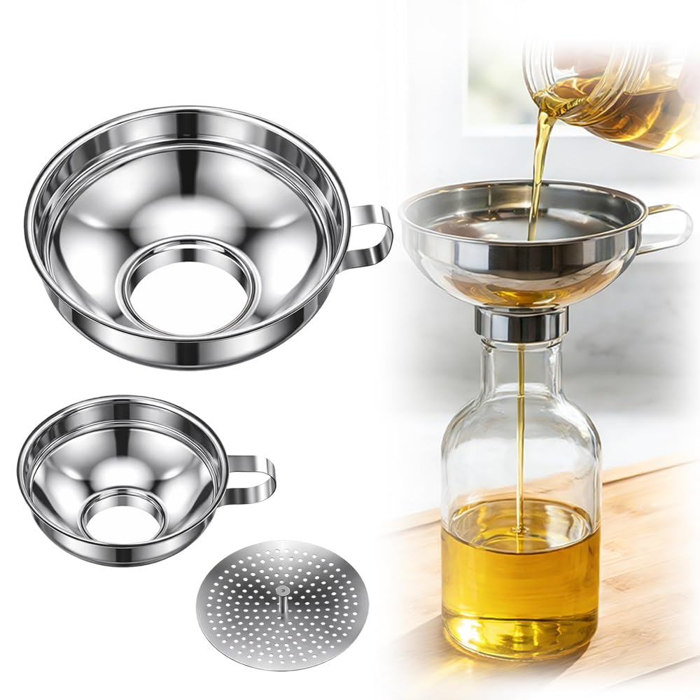 Stainless Steel Canning Funnel Set