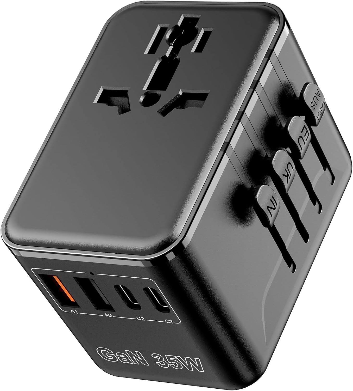 International Power Adapter with Auto-Resetting