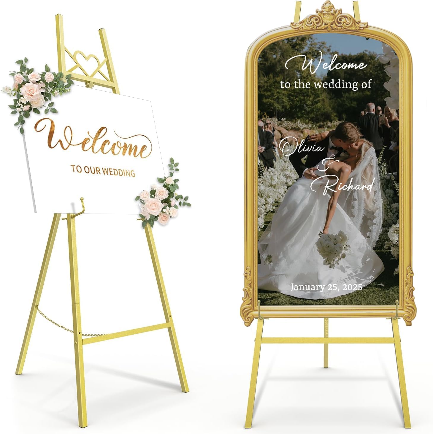 Gold Easel Stand for Sign