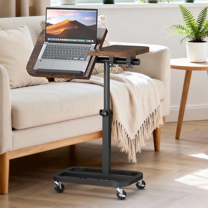 Laptop Rolling Desk with Wheels
