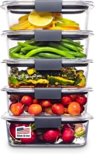 Rubbermaid Brilliance Tritan Plastic Food Storage Containers