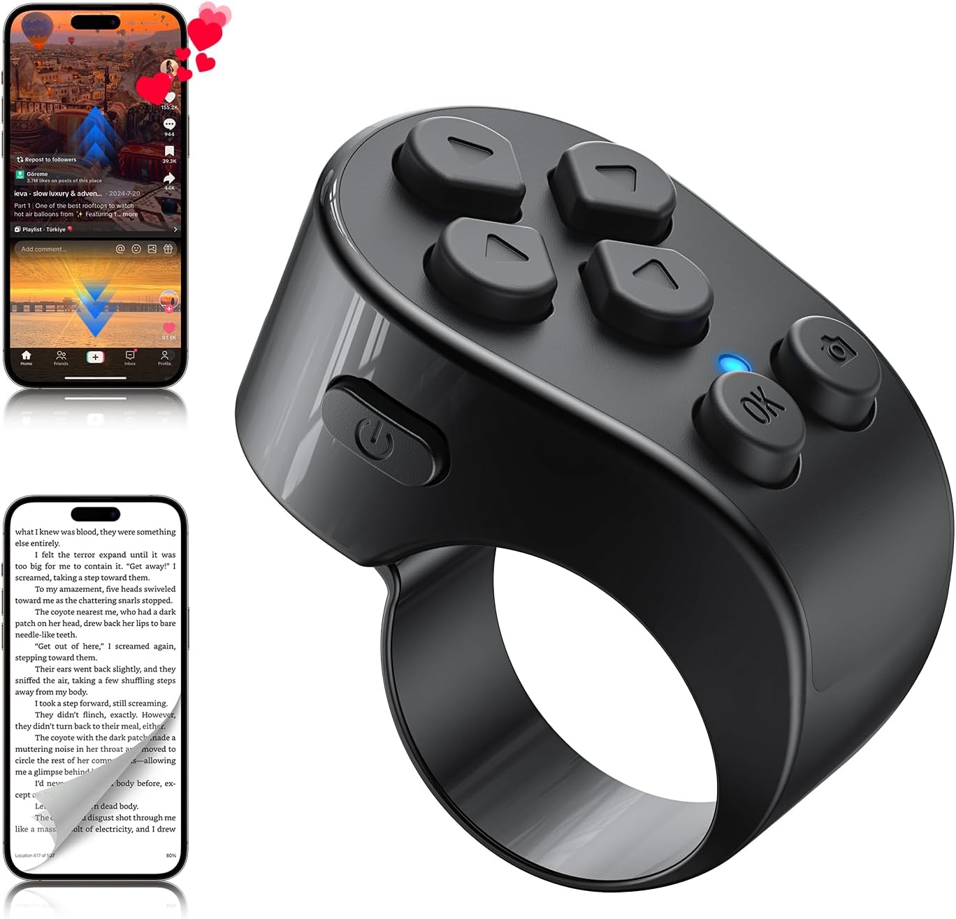 TikTok Scrolling Ring Remote Control
