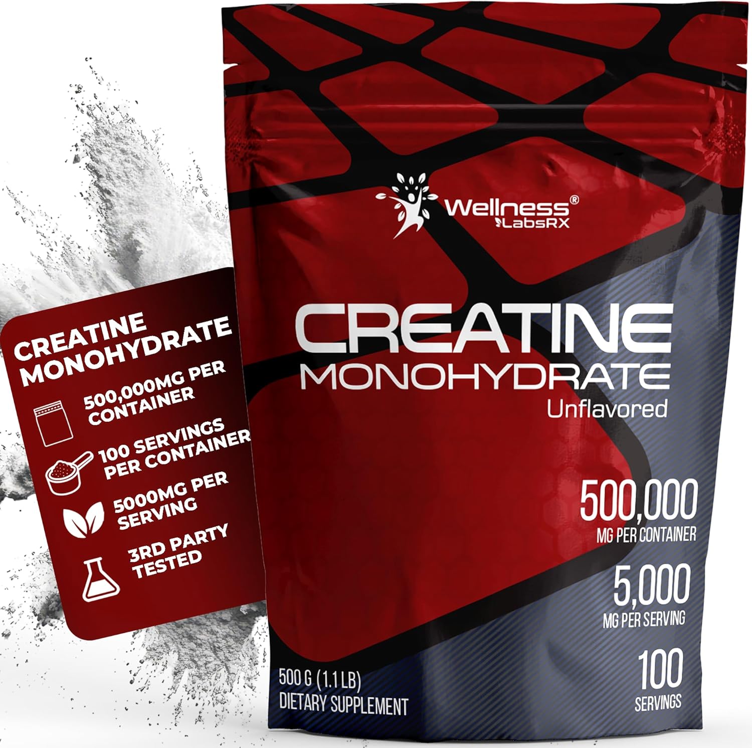 WELLNESS LABSRX Creatine Monohydrate Powder