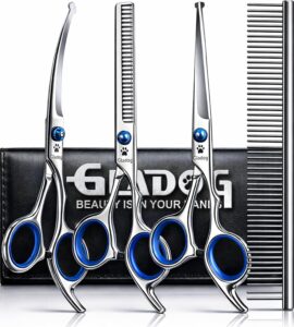 GLADOG Professional 5 in 1 Dog Grooming Scissors