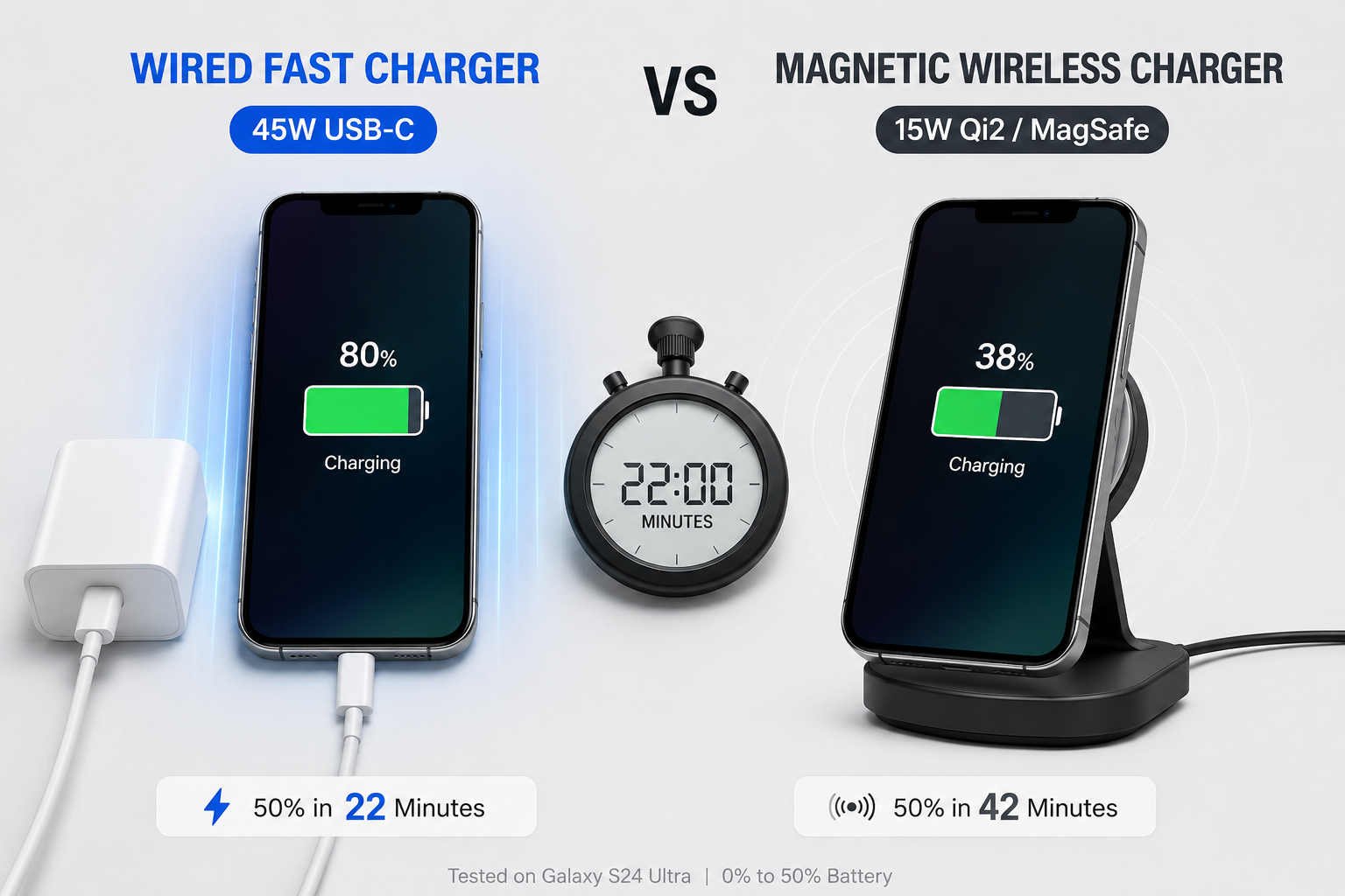 Wired vs wireless charging comparison