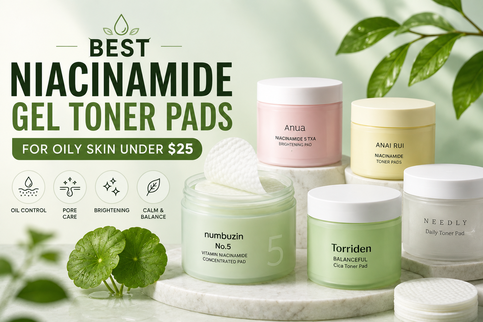 Best Niacinamide Gel Toner Pads for Oily Skin