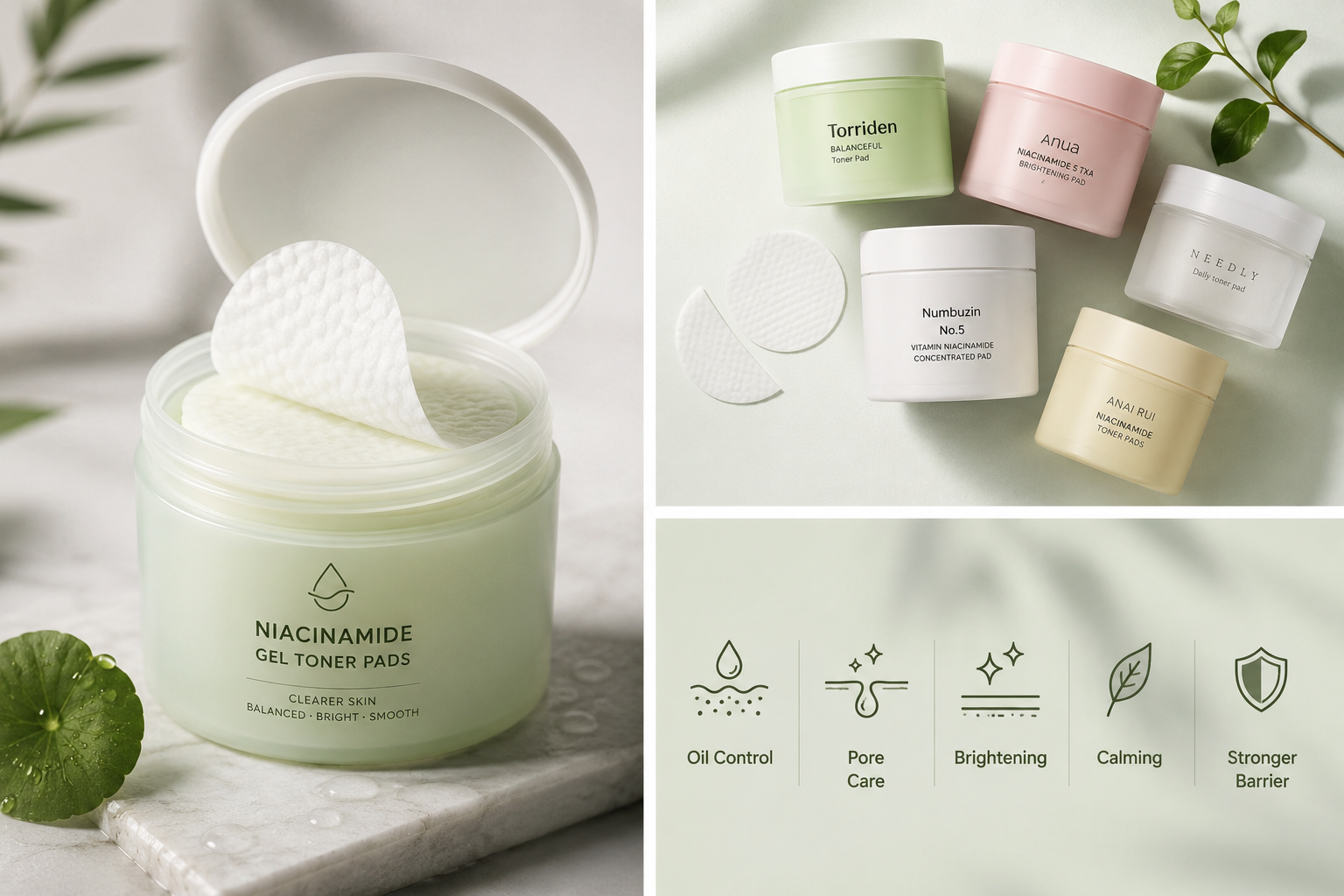 Best Niacinamide Gel Toner Pads for Oily Skin