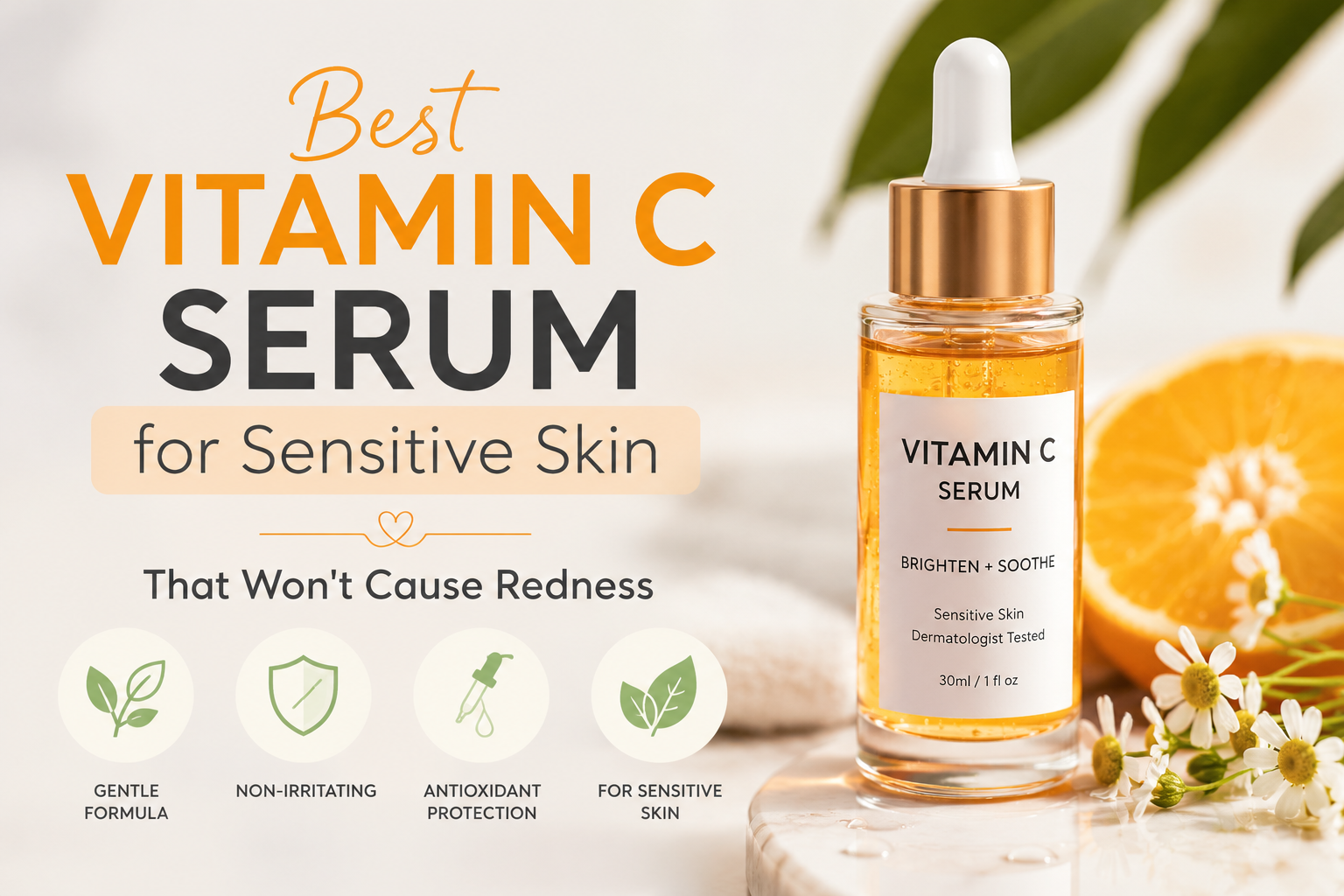 Best Vitamin C Serum for Sensitive Skin That Won't Cause Redness
