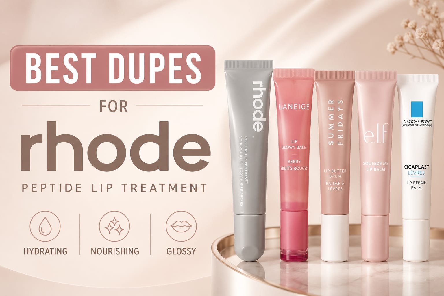 Best Dupes for Rhode Peptide Lip Treatment