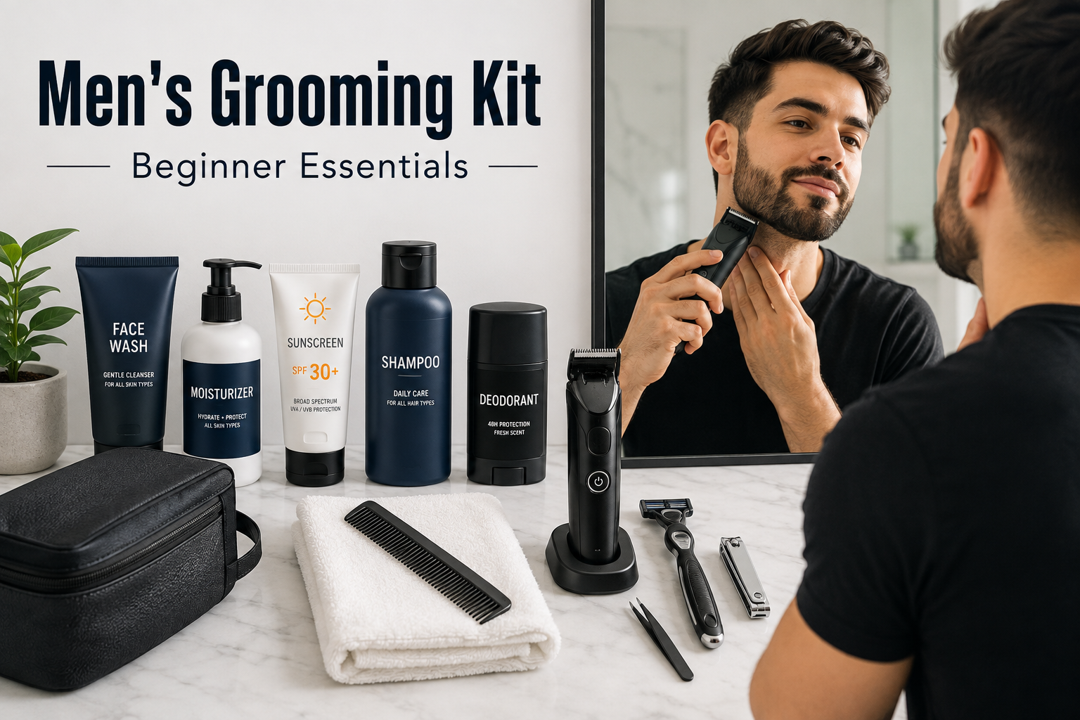 men's grooming kit for beginners