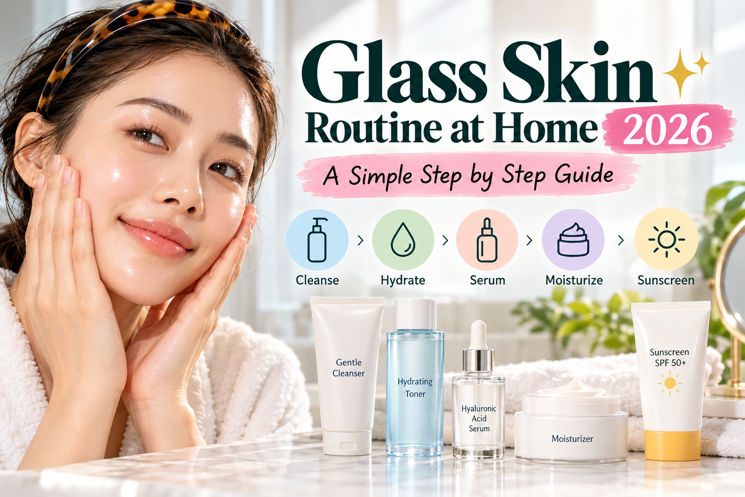 Glass Skin Routine at Home 2026